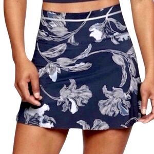 Athleta Navy Floral Skort